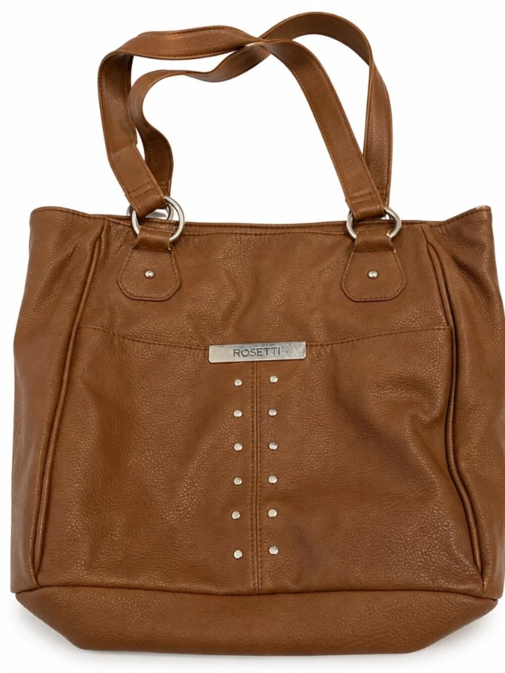 Rosetti Handbag Womens Brown L Shoulder Bag Zip Close Pockets Double Handles